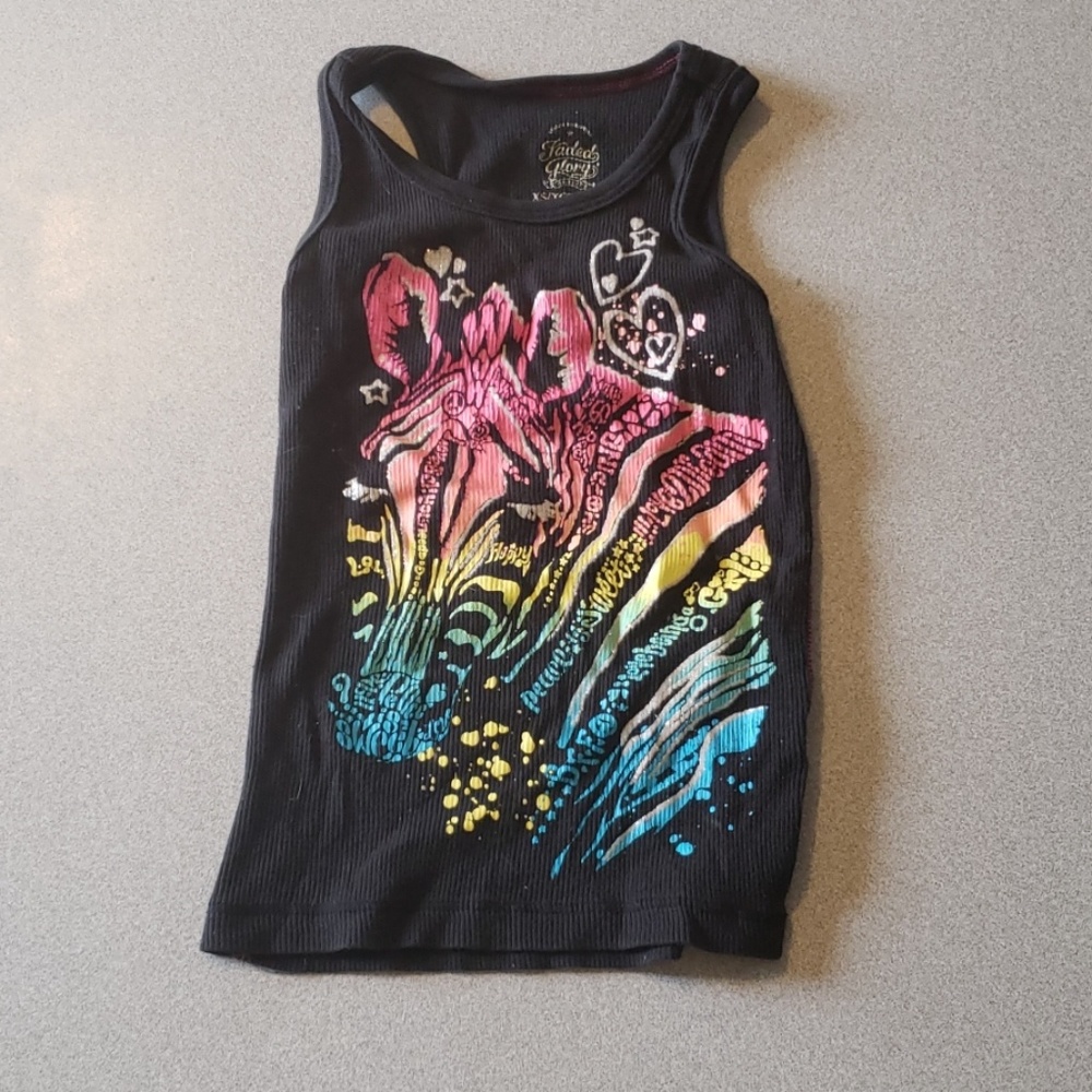 Rainbow zebra shirt